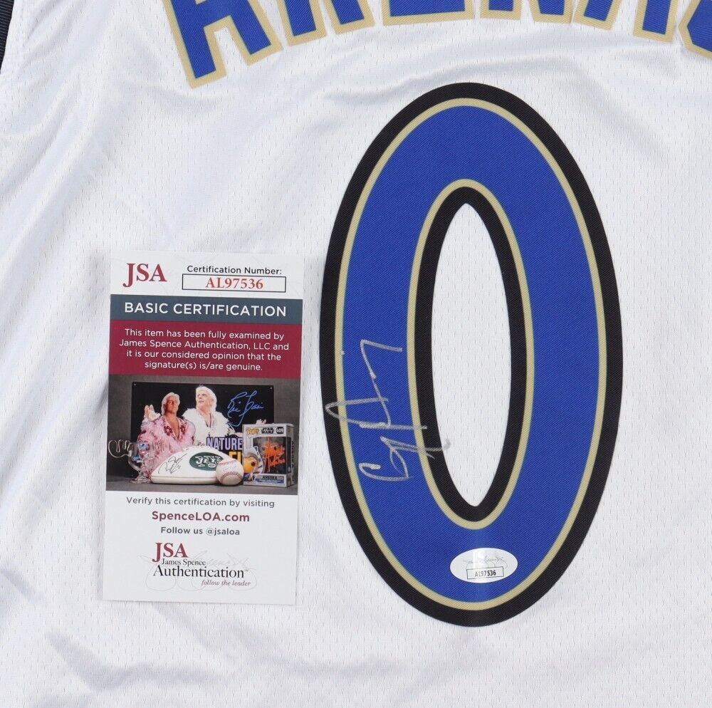 Gilbert Arenas Signed Washington Wizards Nike Style Jersey (JSA COA) 3xAll Star