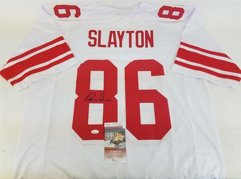 Darius Slayton Signed New York Giants Jersey (JSA COA) 2019 5th Rd Draft Pk WR