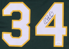 Dave Stewart Signed Oakland Athletics Jersey (JSA COA)  3xWorld Series Champion