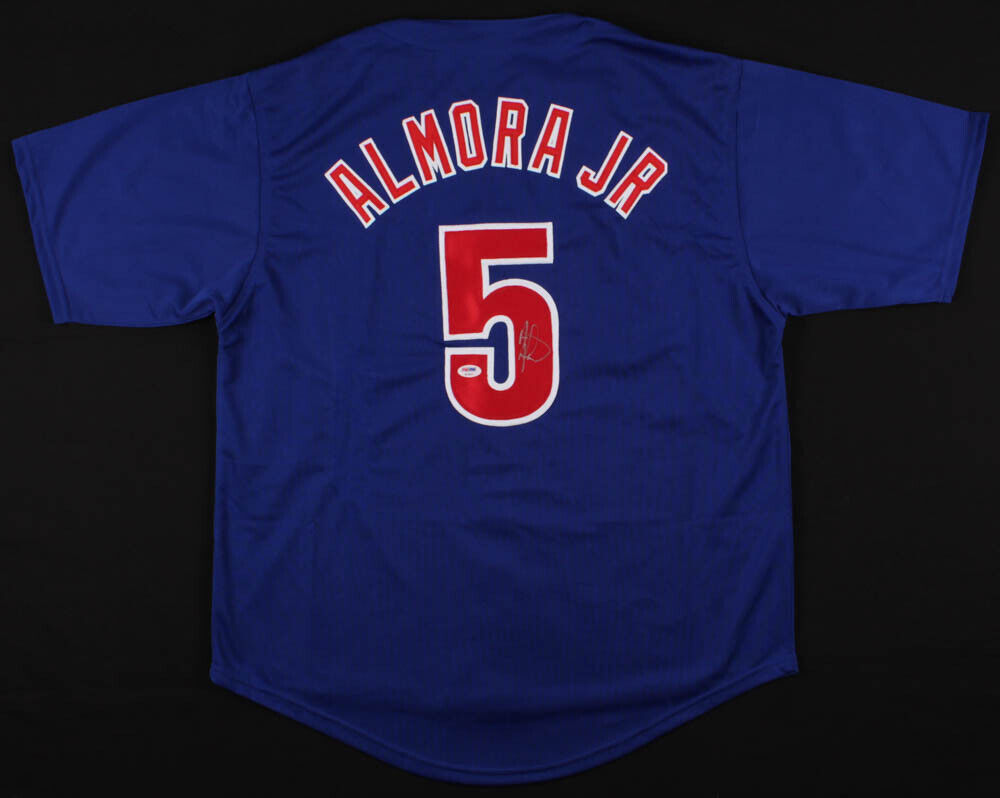 Albert Almora Jr. Signed Chicago Cubs Jersey (PSA COA) 2016 World Series Champ