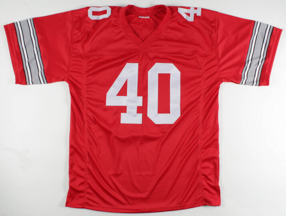 Hopalong Cassady Signed Ohio State Buckeyes Jersey (Beckett COA) Lions Halfback