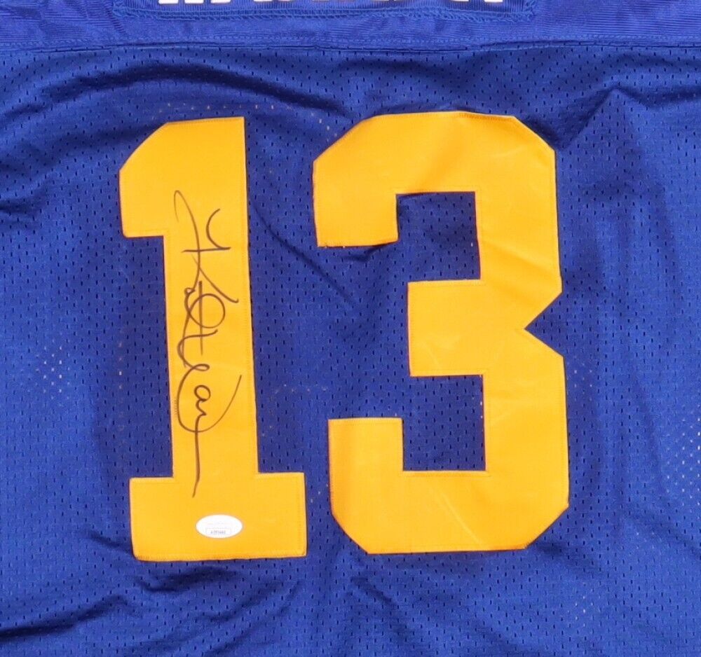 Kurt Warner Signed St. Louis Rams Jersey (JSA COA) Super Bowl XXXIV MVP Q,B.