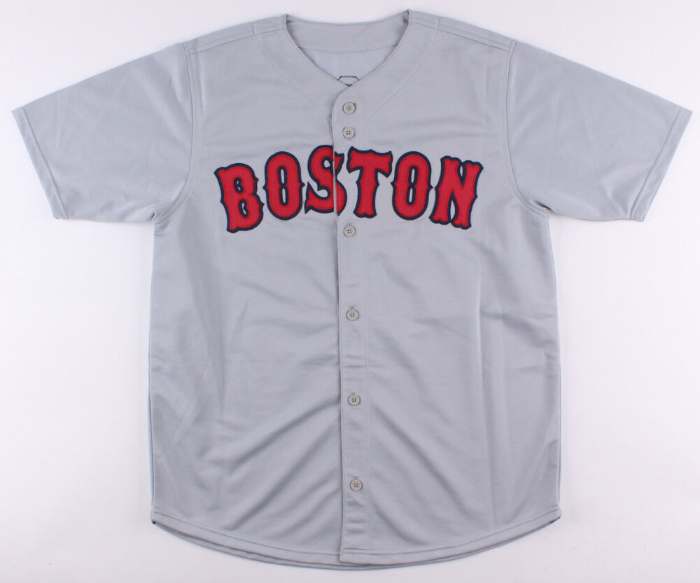 Carlton Fisk Signed Gray Road Red Sox Jersey (JSA COA) Rookie of the Year 1972