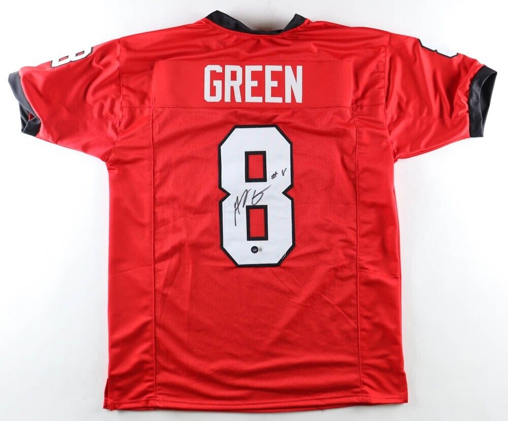 A.J. Green Signed Georgia Bulldog Jersey (Beckett) Bengals 7xPro Bowl Receiver
