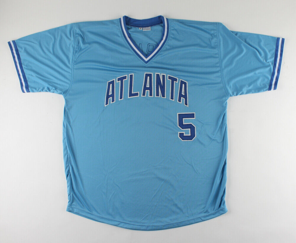 Bob Horner Signed Atlanta Braves Jersey (Tri-Star Holo) 1978 Rookie of the Year