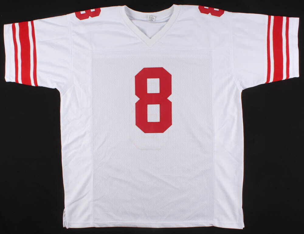 Daniel Jones Signed Giants Jersey (Beckett COA) New York 2019 #1 Draft Pick Q.B.