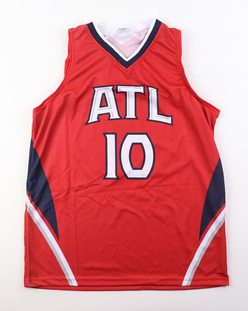 Mike Bibby Signed Atlanta Hawks Jersey (Steiner) 1999 NBA All Rookie Team