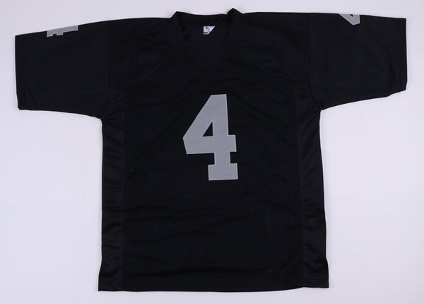 Derek Carr Las Vegas Raiders Signed Autograph Custom Jersey Black