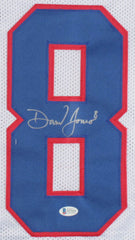 Daniel Jones Signed New York Giants Jersey (Beckett COA) 2019 #1 Draft Pick Q.B.