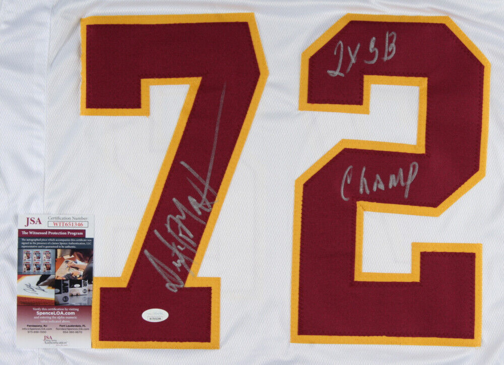 Dexter Manley Signed Washington Redskins Jersey (JSA COA) 2×Super Bowl Champ D.E