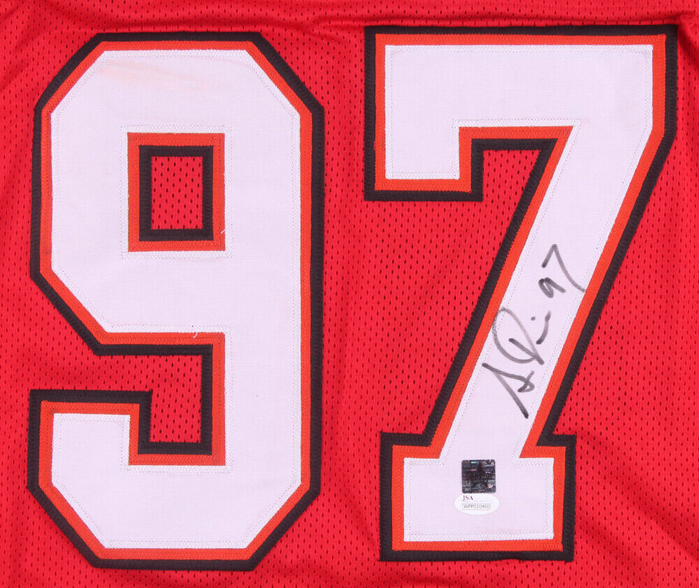 Simeon Rice Signed Tampa Bay Buccaneers Jersey (JSA COA) 3xProBowl Defensive End