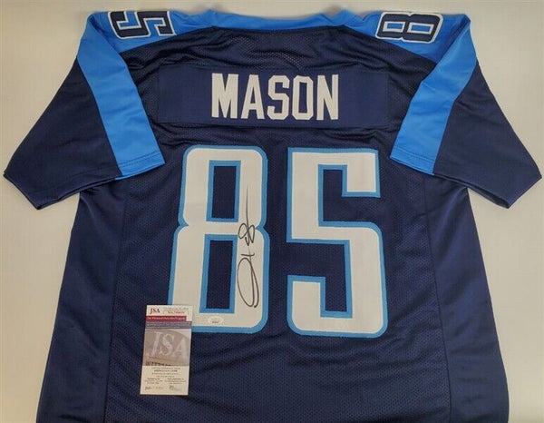 Derrick Mason Signed Tennessee Titans Jersey (JSA COA) 2xPro Bowl Wide –