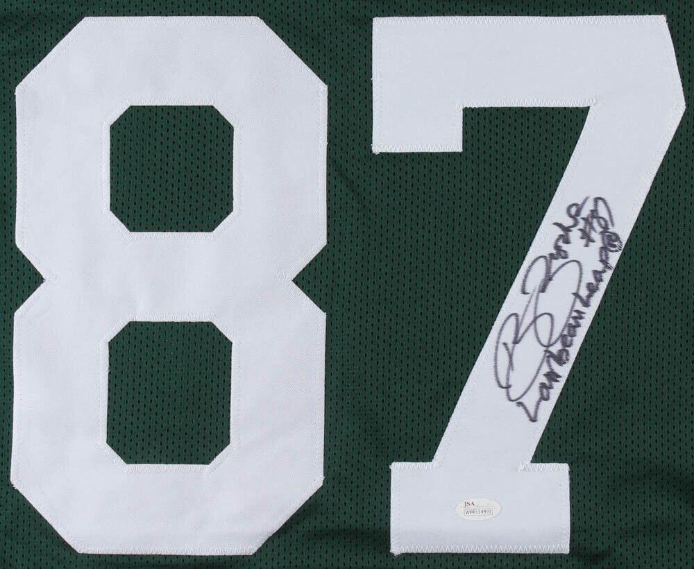 Robert Brooks Signed Green Bay Packers Jersey Inscribed "Lambeau Leap" JSA Holo