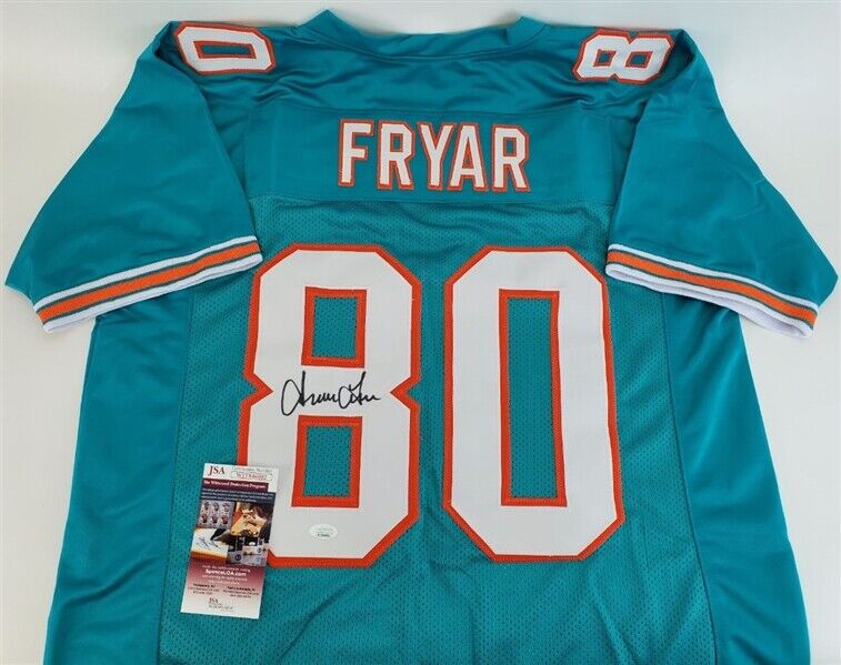 Irving Fryar Signed Miami Dolphins Jersey (JSA COA) Super Bowl XX Wide Receiver