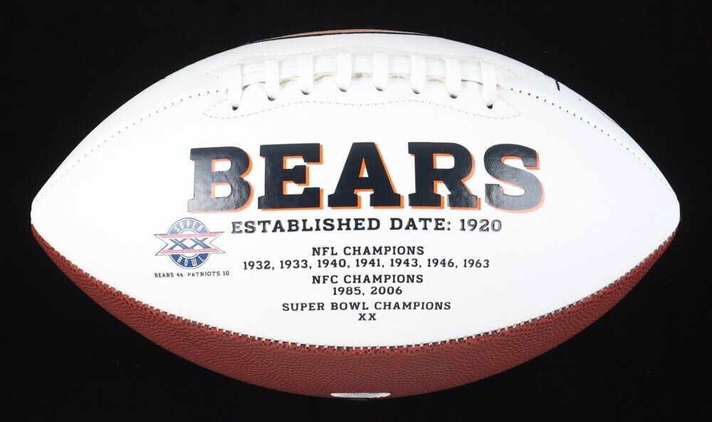 Jim "Jimbo" Covert Signed Bears Logo Football Inscribed "HOF 2020" (JSA COA)