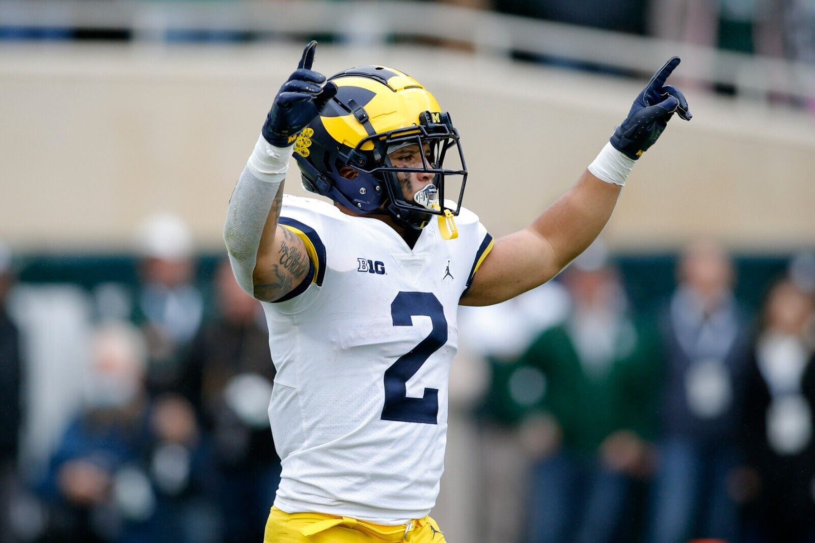 Blake Corum Signed Michigan Jersey (JSA) Wolverines 2023 #1 Running Back