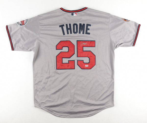 Jim Thome Signed Cleveland Indians Jersey (Beckett COA) 612 Home