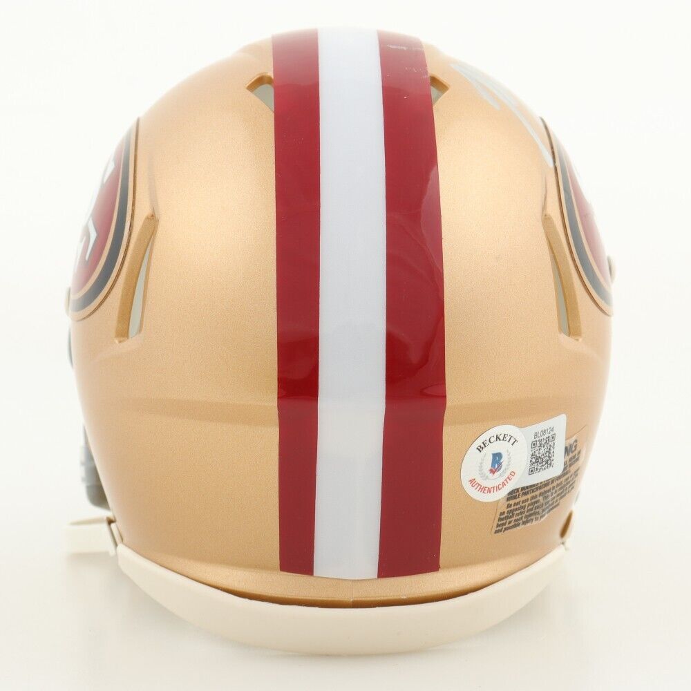John Lynch Signed San Francisco 49ers Mini Helmet (Beckett) Super Bowl XXXVII DB