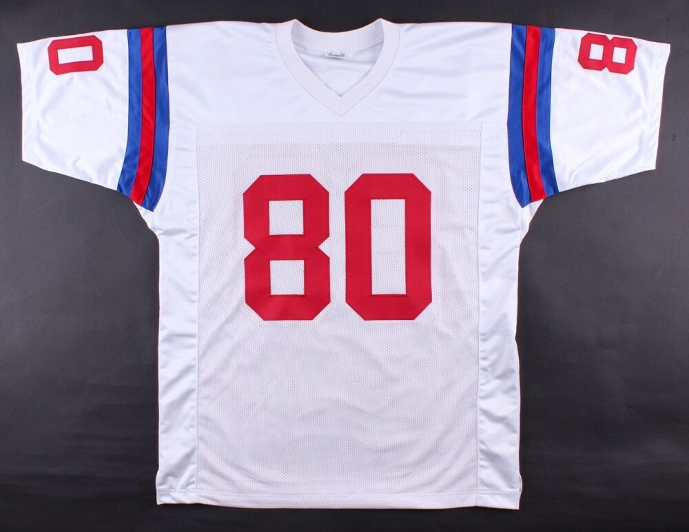 Irving Fryar Signed Patriots Jersey (JSA Hologram) Super Bowl XX Wide Receiver