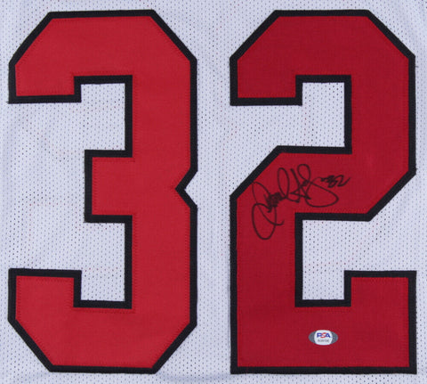 Jamal Anderson Signed Atlanta Falcons Jersey (PSA COA) 1998 NFC Rushing Leader