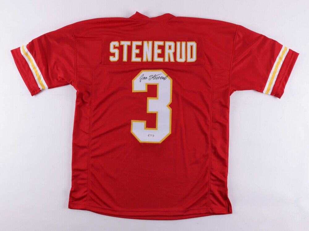 Jan Stenerud Signed Chiefs Jersey (PSA COA) Kansas City Kicker (1967-1979) H O F