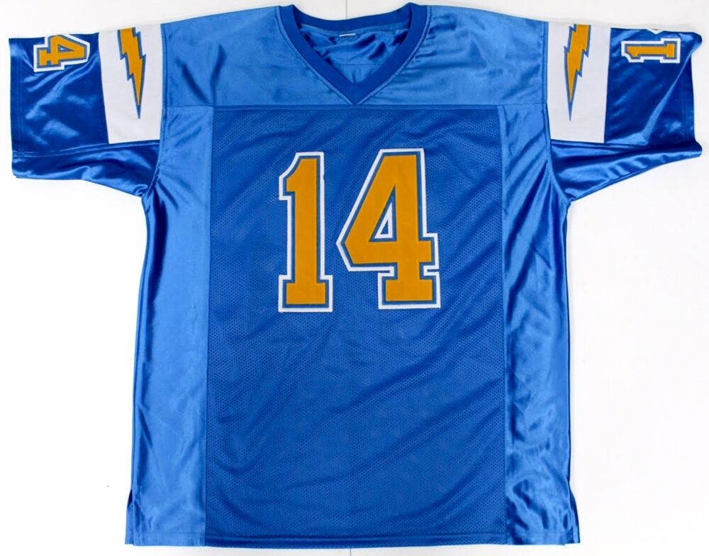 Dan Fouts Signed Chargers Jersey (JSA) 6×Pro Bowl (1979–1983, 1985) 254 TD's