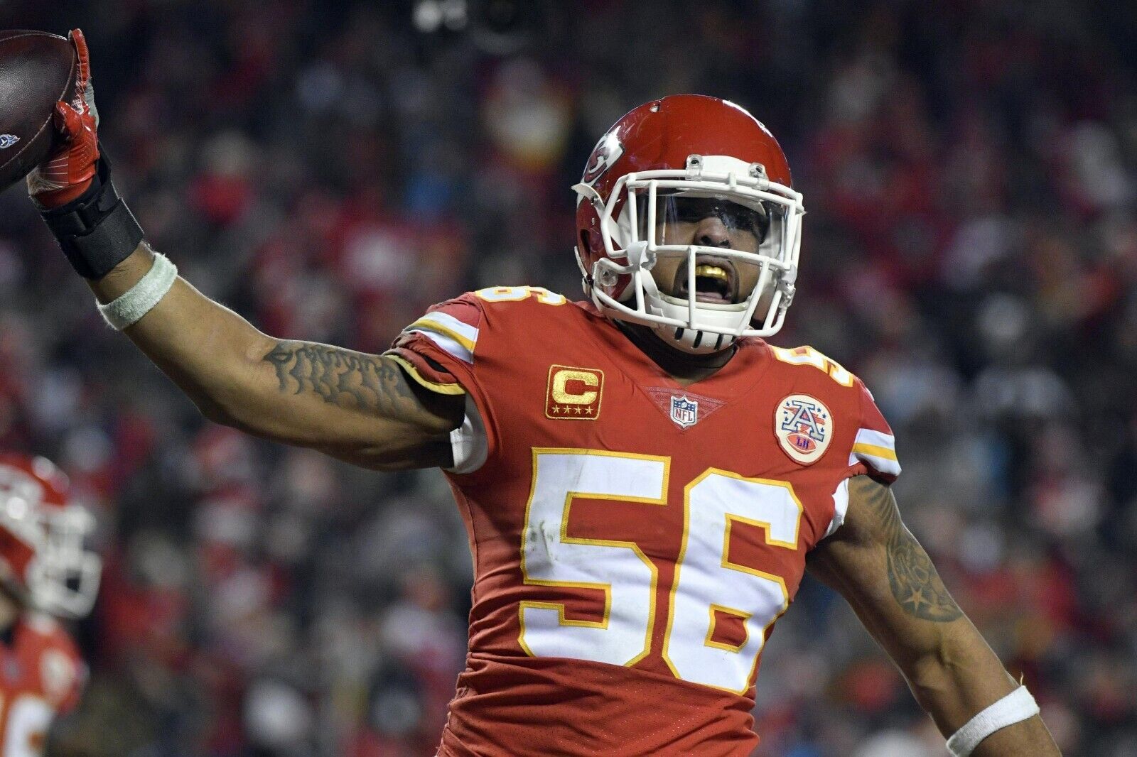 Derrick Johnson Signed Kansas City Chiefs Red Jersey (JSA) 4xPro Bowl Linebacker