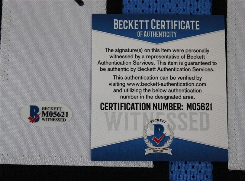 D. J. Moore Signed Panthers Jersey (Beckett COA) Carolina 2018 1st Rd Draft Pick