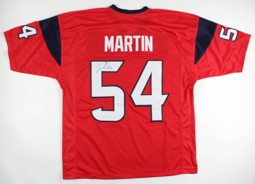 Jacob Martin Signed Houston Texan Jersey (JSA Holo) Ex Temple Owls Defensive End