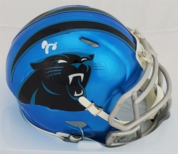 Jonathan Mingo Signed Carolina Panthers Alternate Speed Mini Helmet (J –