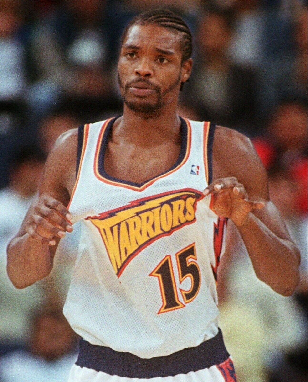 Latrell Sprewell Signed Golden State Warriors Jersey (Steiner) 4xAll Star Guard