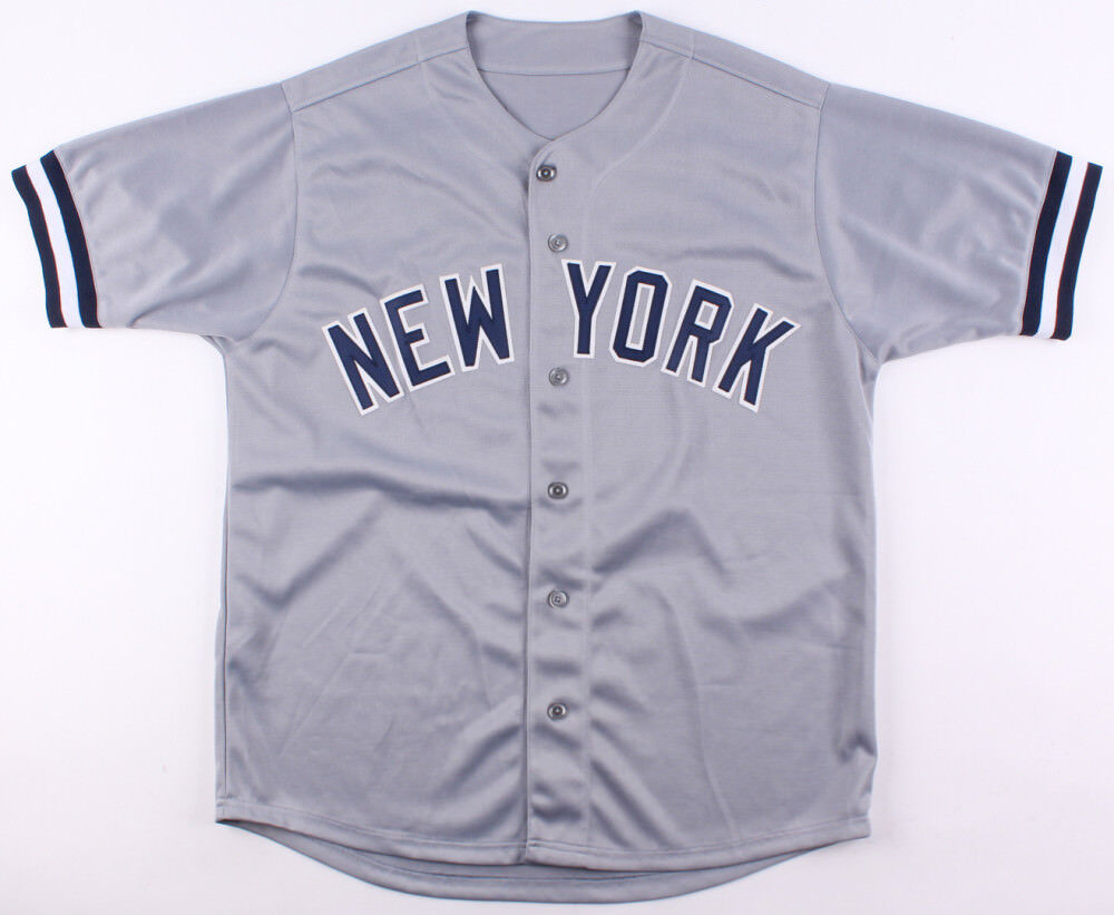 Don Larsen Signed Yankee Jersey (JSA COA) Pitched Perfect Game 1956 World Series