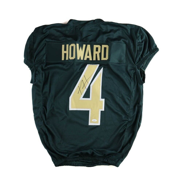 XAVIEN HOWARD MIAMI DOLPHINS SIGNED CUSTOM THROWBACK JERSEY JSA WITNESS COA