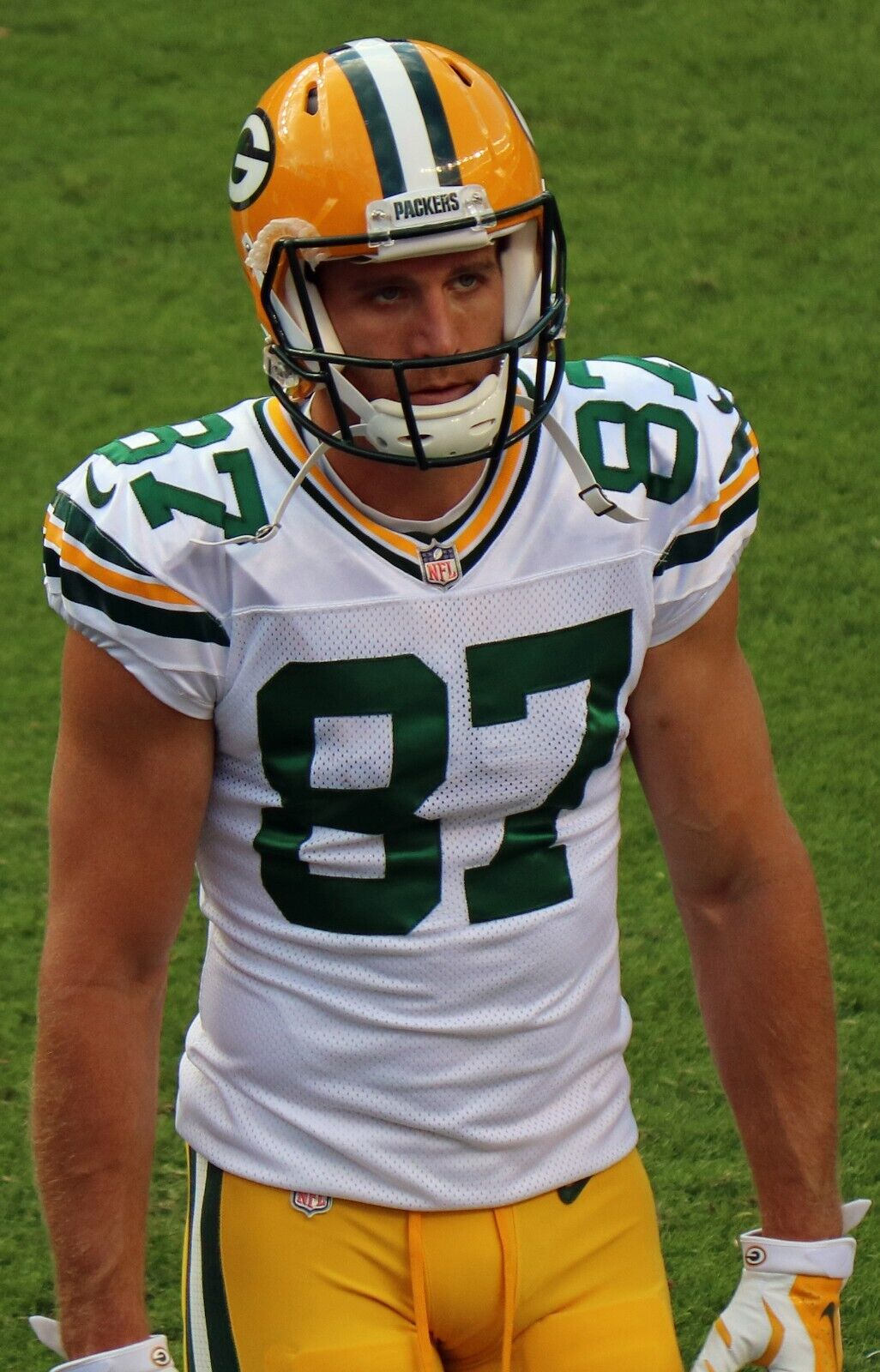 Jordy Nelson Signed Green Bay Packers 35x43 Custom Framed Jersey / Beckett COA