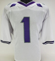 Quentin Johnston Signed TCU Horned Frogs Jersey (JSA COA) L A Chargers Receiver