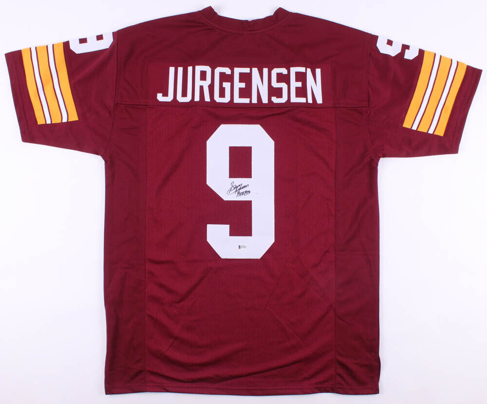 Sonny Jurgensen Signed Washington Redskins Jersey Inscribed "HOF 83" (Beckett)