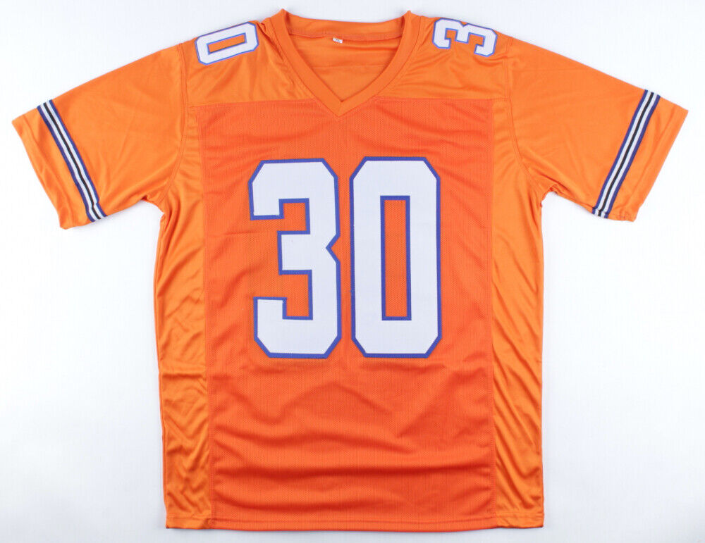 Terrell Davis Signed Denver Broncos Jersey Inscribed "HOF 17" (JSA COA)