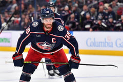 Boone Jenner Signed Columbus Blue Jacket Captain's Jersey (JSA COA) All Star Ctr