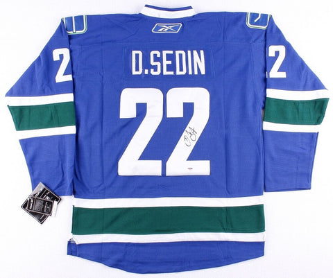 Daniel Sedin Signed Vancouver Canucks Reebok NHL Style Jersey (PSA COA)