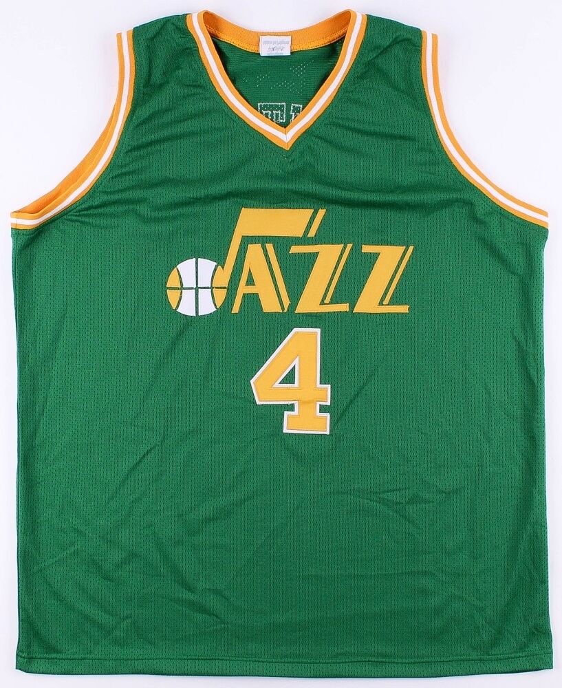 Adrian Dantley Signed Utah Jazz Jersey (JSA Hologram) # 4 retired by Utah Jazz
