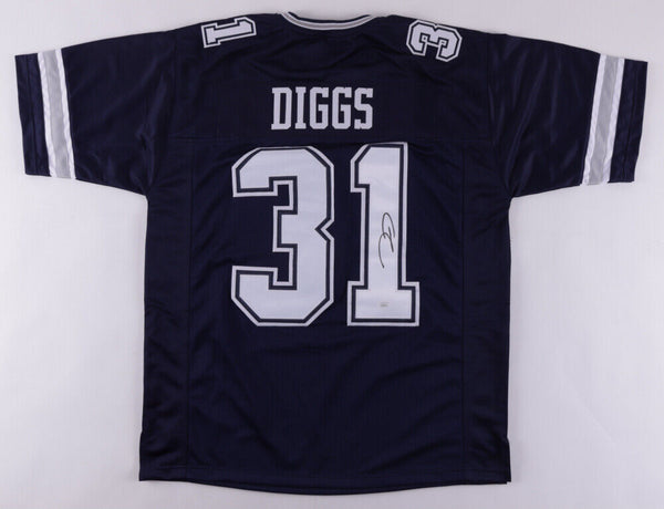 Trevon Diggs Signed Custom Jersey Dallas Cowboys JSA COA - Blue