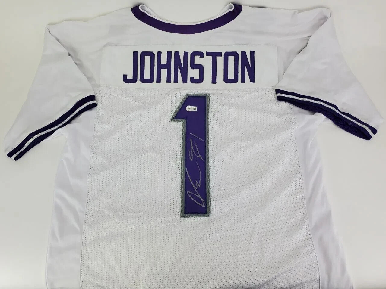 Quentin Johnston Signed TCU Horned Frogs Jersey (JSA COA) L A Chargers Receiver
