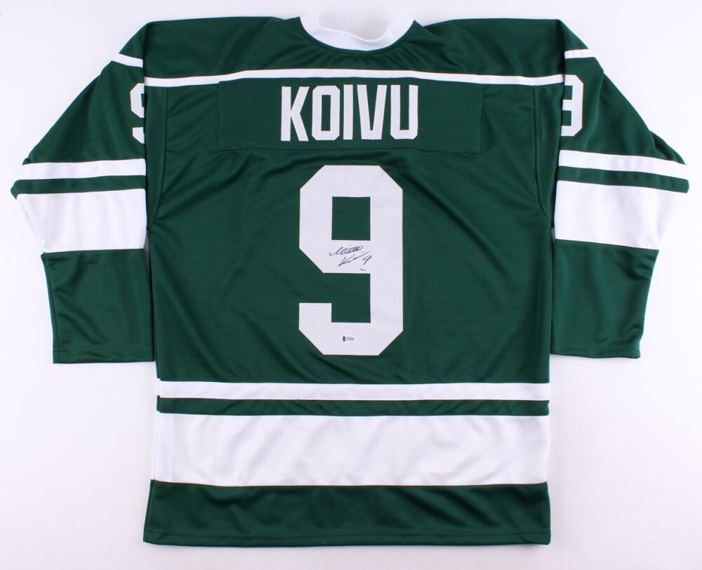 Mikko Koivu Signed Wild Jersey (Beckett COA) 6th Overall pick 2001 NHL Draft