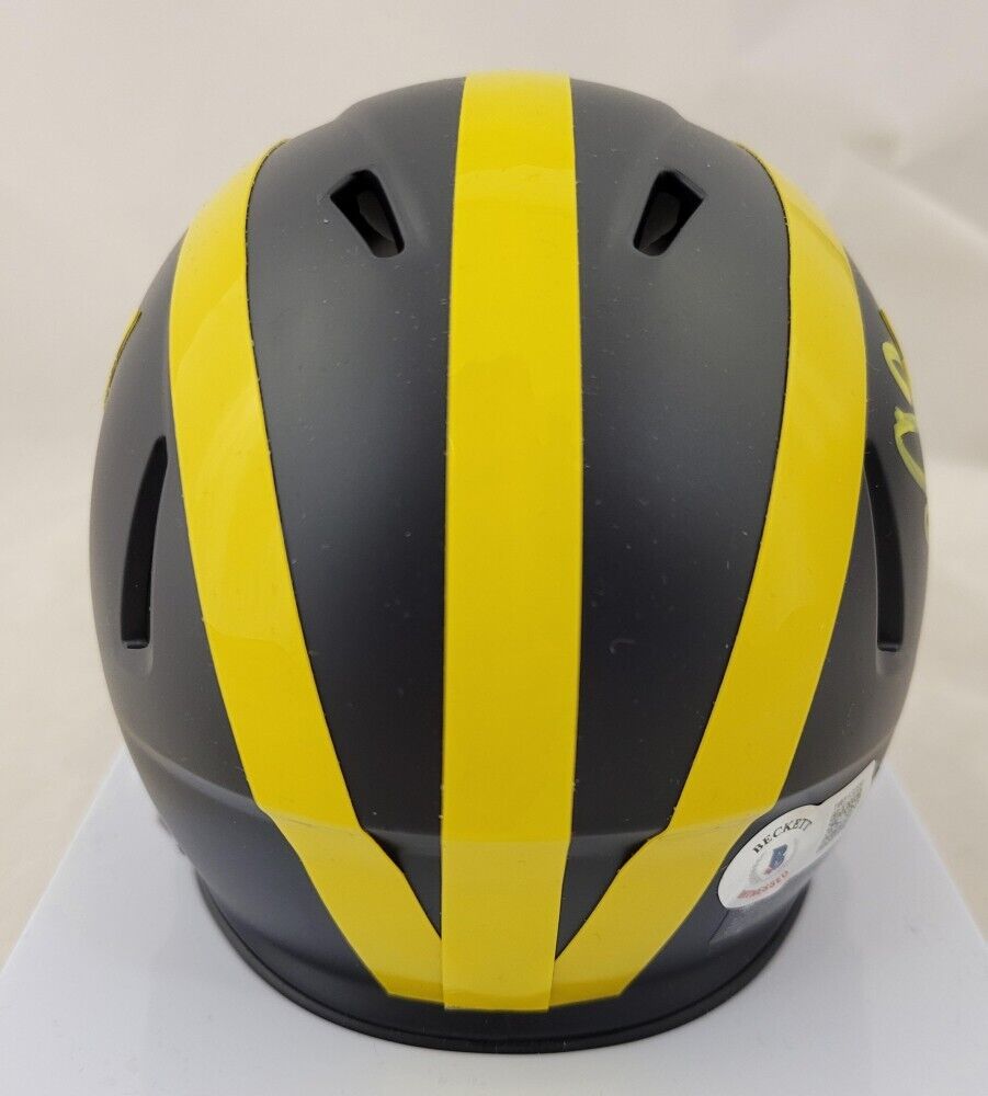 Blake Corum Signed Michigan Wolverine Speed Mini-Helmet (Beckett) Senior RB