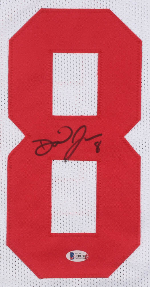 Daniel Jones Signed Giants Jersey (Beckett COA) New York 2019 #1 Draft Pick Q.B.