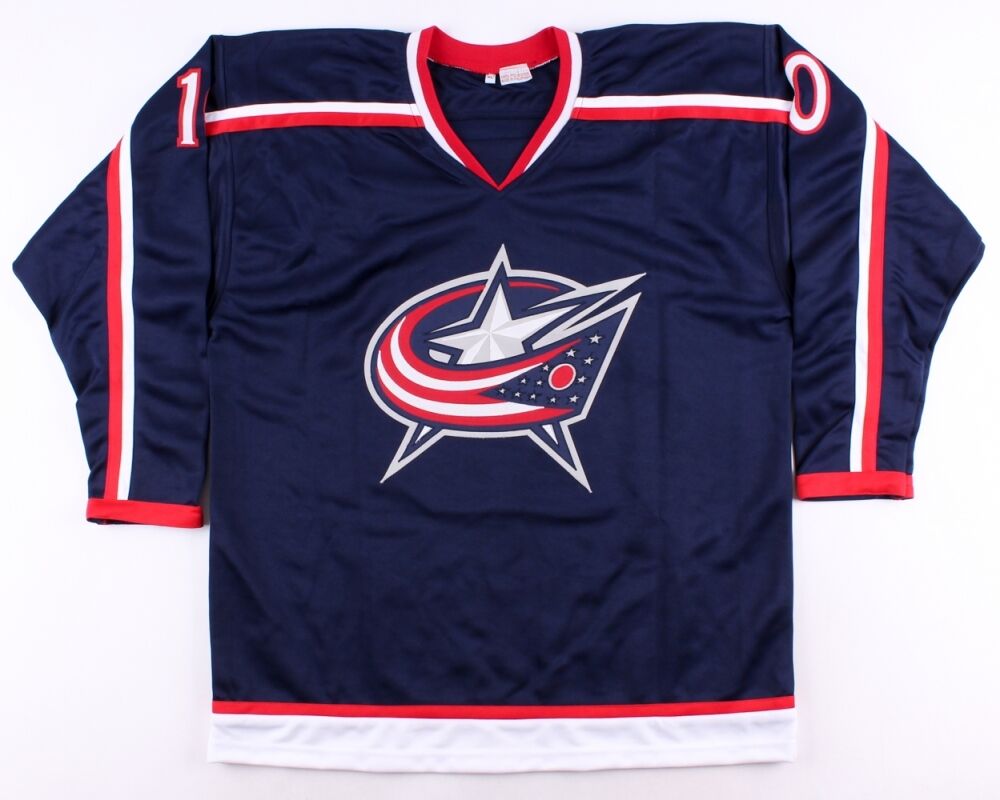 Alexander Wennberg Signed Blue Jackets Jersey (Beckett COA) Columbus Center