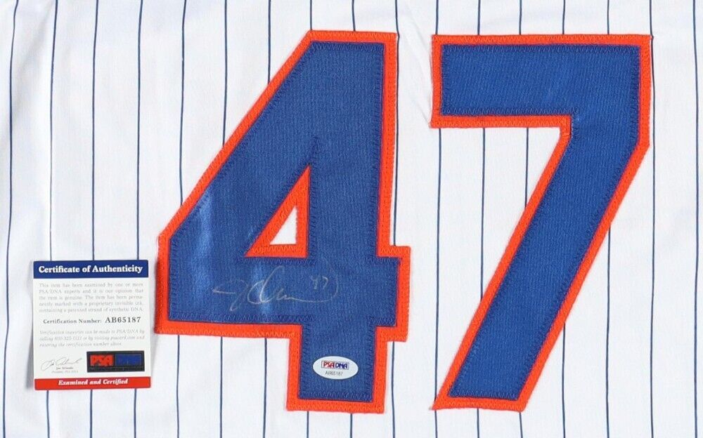 Jesse Orosco Signed New York Mets Jersey (PSA COA) 1986 World Series Champion