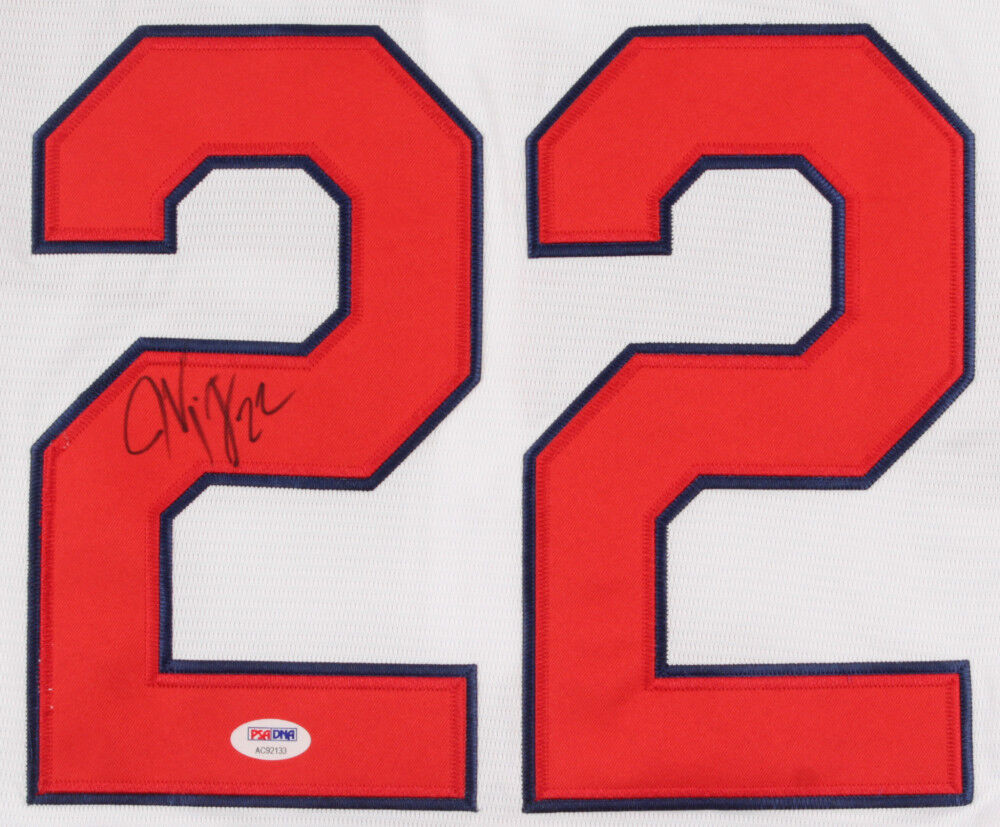 Jason Kipnis Signed Cleveland Indians Majestic MLB Authentic Jersey (PSA COA)