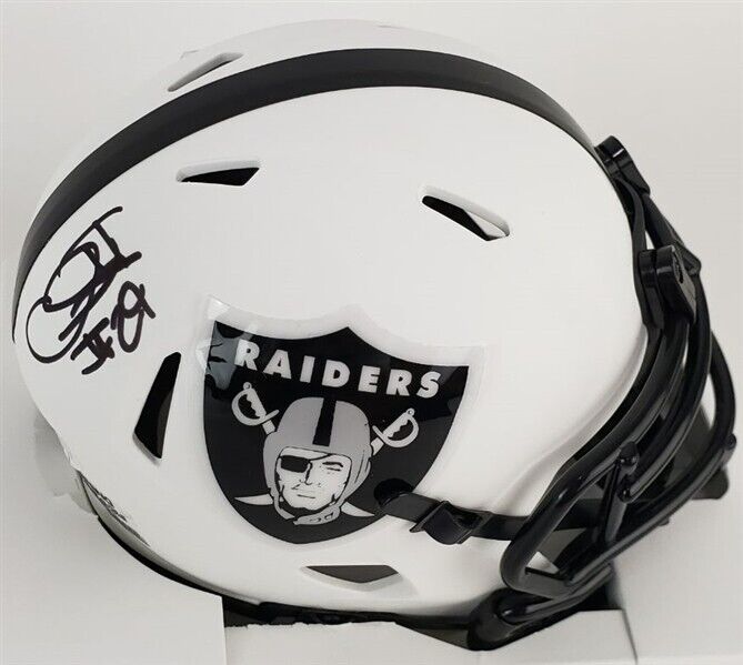 Christopher Smith Signed Vegas Raiders Mini Helmet (JSA COA) Ex-Georgia Bull Dog
