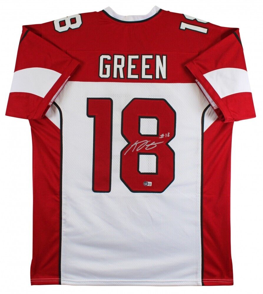 A J Green Signed Arizona Cardinal Red Jersey (Beckett) 7xPro Bowl Wide Receiver